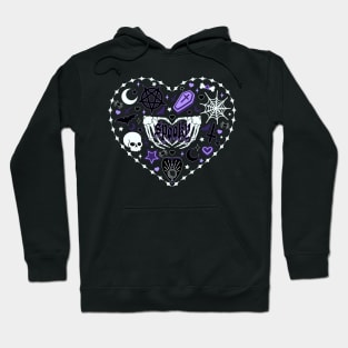 Spooky Witch Heart Hoodie